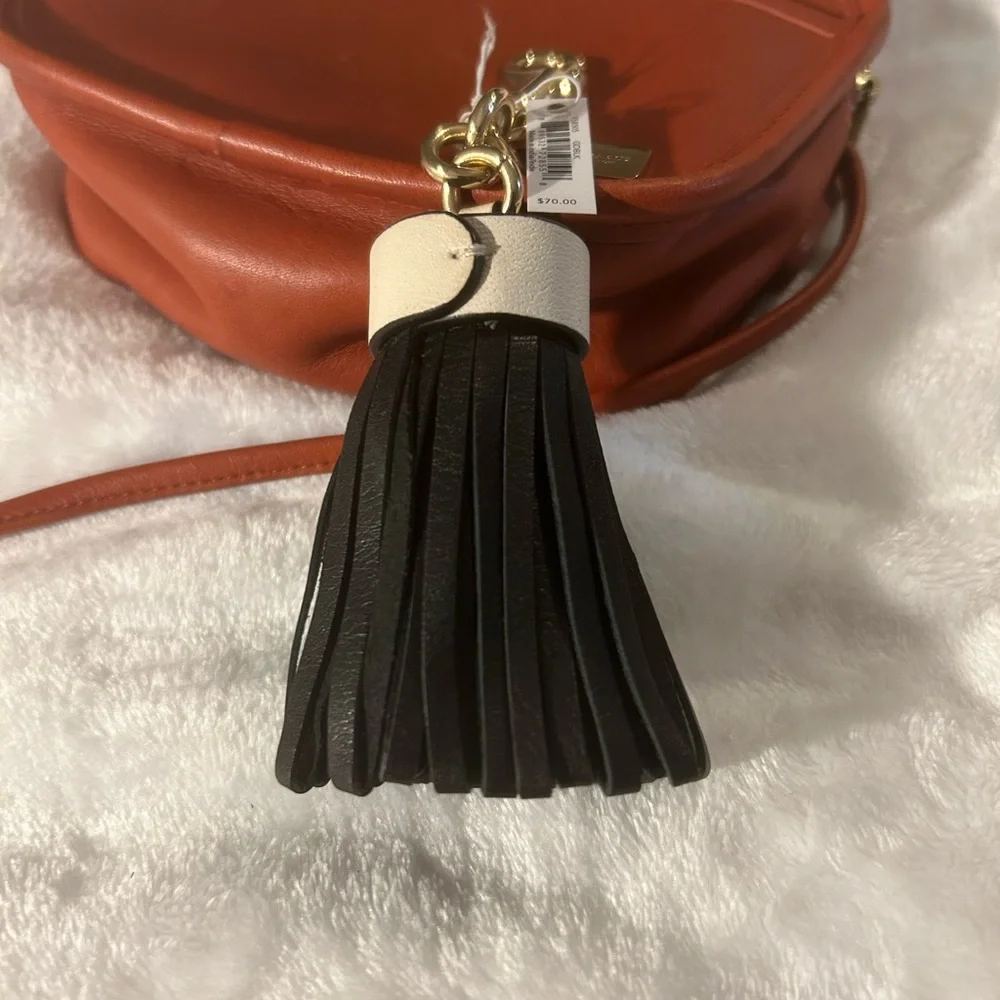 Coach black leather tassel bag charm. NWT. BAG NOT INCLUDED - Picture 4 of 4